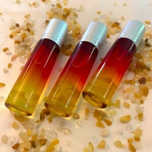 Handmade Luxury Sexy Blend for Her Fragrance Body Oil Roller with Citrine Chips